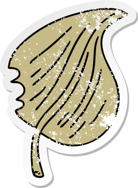 Bir insan tarafından çizilmiş garip bir el yazısı çizilmiş çizilmiş bir yaprak.