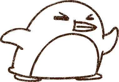 Penguen Kömürü Bir insan tarafından çizilmiş