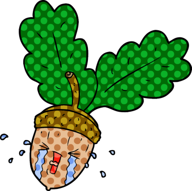 Bir insan tarafından çizilmiş ağlayan palamut.