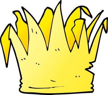 Bir insan tarafından çizilmiş karalama Noel kraker şapkası.