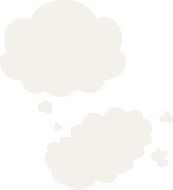 Düşünce baloncuğu ile bir insan tarafından çizilmiş karikatür dumanı