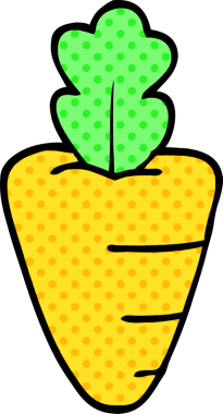 Bir insan tarafından çizilmiş karalama havucu.