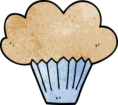 Bir insan tarafından çizilmiş karalama keki.