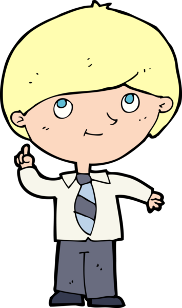 Bir insan tarafından çizilmiş bir fikri olan çizgi film çocuğu.