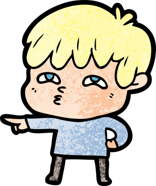 Bir insan tarafından çizilmiş garip bir adam.