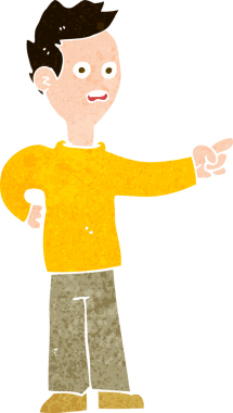 Bir insan tarafından çizilmiş, şok olmuş bir çocuk.