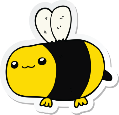 Bir insan tarafından çizilmiş çizgi film etiketi.