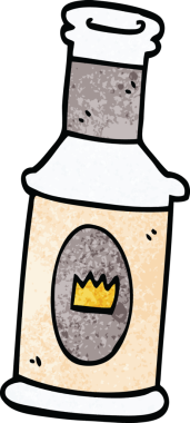 bir insan tarafından çizilmiş alkollü bir içecek.