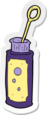 Bir insan tarafından çizilmiş karikatür kabarcık üfleyici etiketi