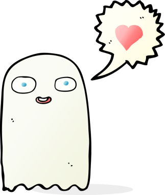 Bir insan tarafından çizilmiş garip bir hayalet.