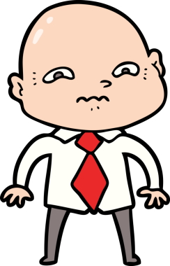 bir insan tarafından çizilmiş sinirli bir adam.