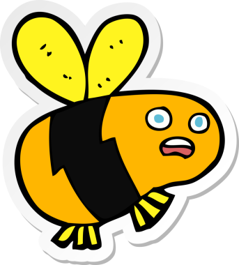 Bir insan tarafından çizilmiş çizgi film etiketi.