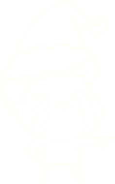 Bir insan tarafından çizilen Noel Adam Tebeşiri