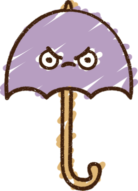 Kızgın Şemsiye Tebeşiri Bir insan tarafından çizilmiş