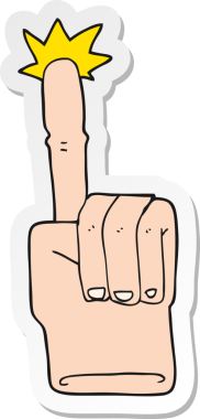 Bir insan tarafından çizilmiş bir çizgi filmin çıkartması.