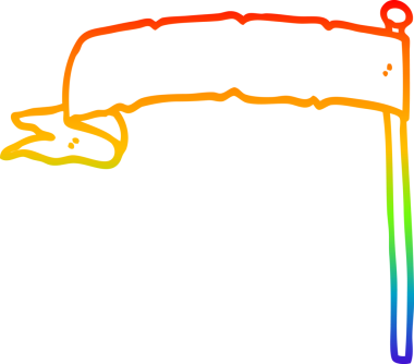 gökkuşağı gradyan çizgisi bir insan tarafından çizilmiş bir karikatür bayrağı