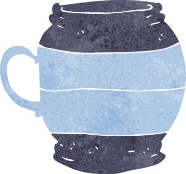 Bir insan tarafından çizilmiş büyük bir karikatür.