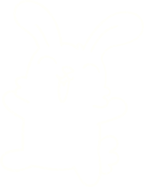 Bir insan tarafından çizilen Tavşan Tebeşiri