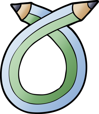 Bir insan tarafından çizilmiş karikatür kalemleri.