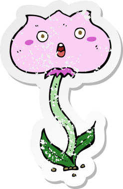 Bir insan tarafından çizilmiş bir karikatürün gerilimli yapıştırması.