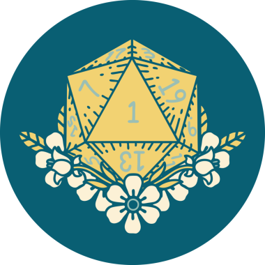 Retro Dövme Tarzı Doğal Zarlar Bir insan tarafından çizilmiş çiçek elementleri ile yuvarlanır