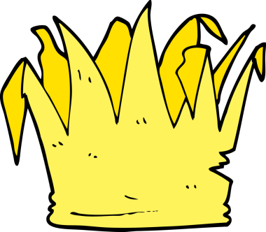 Bir insan tarafından çizilmiş karalama Noel kraker şapkası.