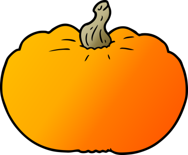 Bir insan tarafından çizilmiş bir balkabağı.