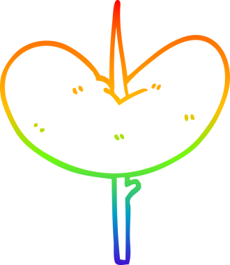 gökkuşağı gradyan çizgi çizimi bir insan tarafından çizilmiş bir sosis