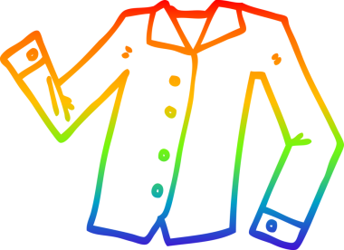 bir insan tarafından çizilmiş bir iş gömleğinin çizimi.