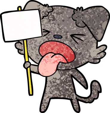 Bir insan tarafından çizilmiş iğrenç bir çizgi film.