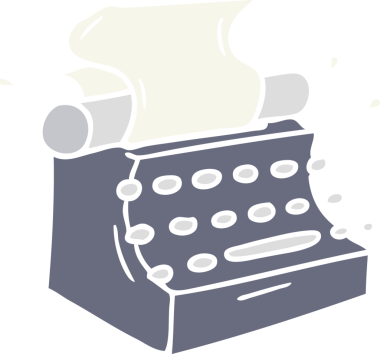 Bir insan tarafından çizilmiş eski moda daktilo karalaması.