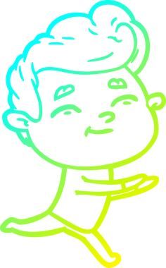 Bir insan tarafından çizilmiş çizgi film karakteri çizimi.