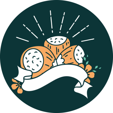 Bir insan tarafından çizilmiş dövme stili fındık ikonu