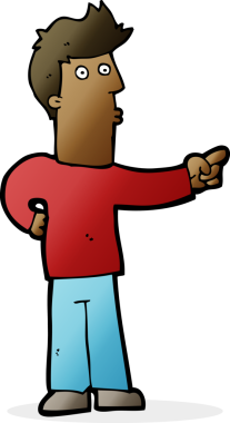 Çizgi film meraklısı bir adam bir insan tarafından çizilmiş