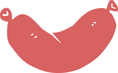 Bir insan tarafından çizilmiş karalama sosisi.