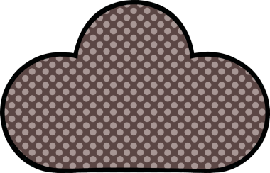 Bir insan tarafından çizilmiş bir fırtına bulutunun karikatürü.