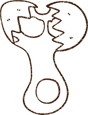 Bir insan tarafından çizilmiş çatlak yumurta kömürü çizimi