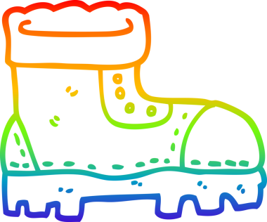 gökkuşağı gradyan çizimi bir insan tarafından çizilmiş bir çizim