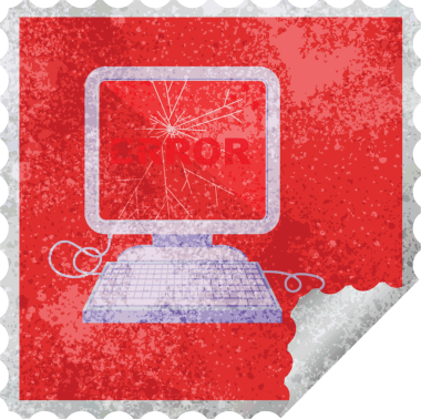 Kırık bilgisayar grafiği bir insan tarafından çizilmiş.