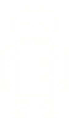 Bir insan tarafından çizilen Çılgın Robot Tebeşiri