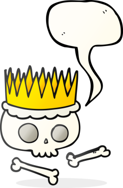 Bir insan tarafından çizilmiş serbest konuşma balonu karikatür tacı.