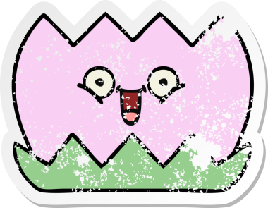 Bir insan tarafından çizilmiş tatlı bir nilüfer çiçeğinin sıkıntılı çıkartması.