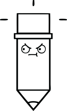 Bir insan tarafından çizilmiş bir kalem çizimi