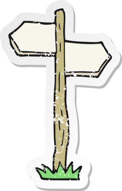 Bir insan tarafından çizilmiş eski bir çizgi filmin sıkıntılı çıkartması.