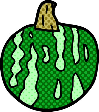 bir insan tarafından çizilmiş karpuz karpuzu.