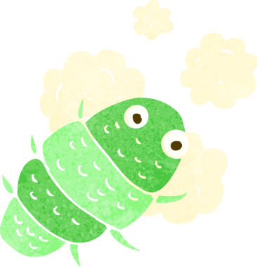 bir insan tarafından çizilmiş çizgi film hatası