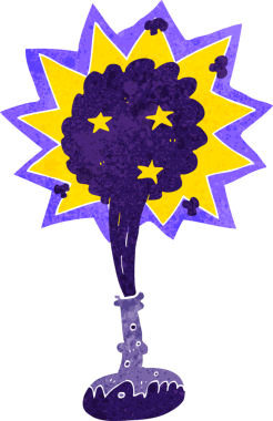 Bir insan tarafından çizilmiş karikatür iksiri