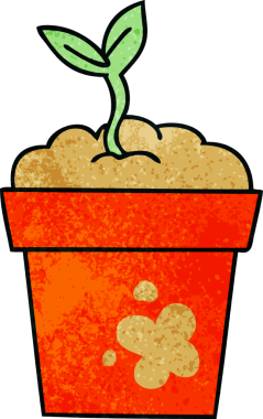 Bir insan tarafından çizilmiş garip bir çizgi film tohumu.