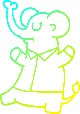 Bir insan tarafından çizilmiş soğuk eğimli bir çizgi film.