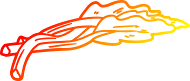 Bir insan tarafından çizilmiş bir çizgi robarbın sıcak gradyan çizimi